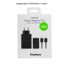 Cargador Pack 65w 2 Usb-C + 1Usb-A  Negro
