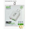 Enchufe Cargador 65W  Usb: 2C+3A