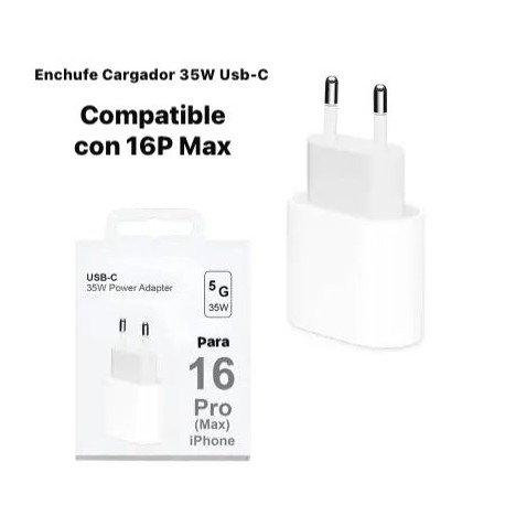 Enchufe Cargador 35W Usb-C 16PM