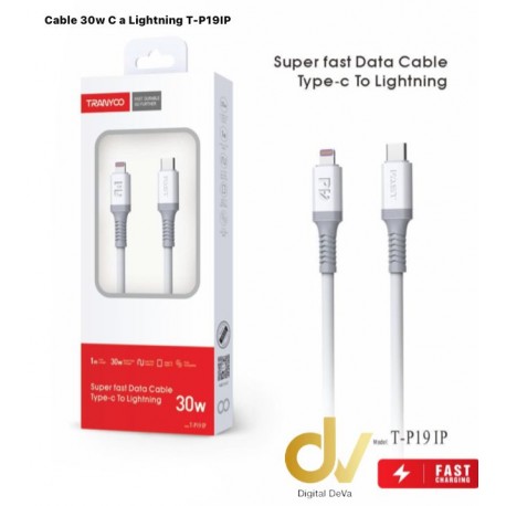 Cable 30w C a Lightning T-P19IP