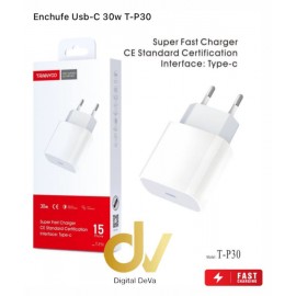 Enchufe Usb-C 30w T-P30