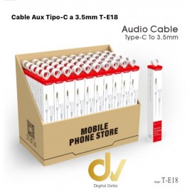 Cable Aux Tipo-C a 3.5mm T-E18