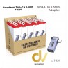 Adaptador Tipo-C a Aux-H 3.5mm T-E20