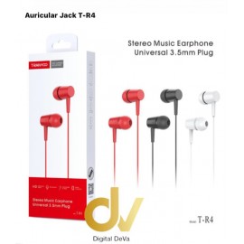Auricular Jack 3.5mm T-R4 Blanco