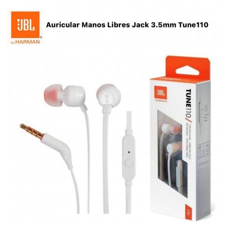 Auricular Manos Libres 3.5mm Tune110 BLANCO