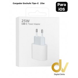 Cargador Enchufe 25w Tipo-C iOS