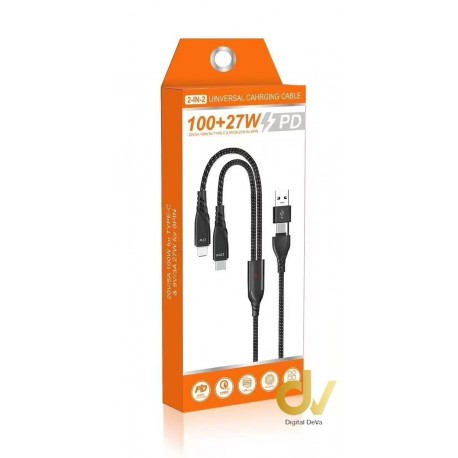 Cable 2C a USB-C+A
