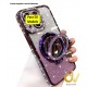 Funda iPhone 17 Pro Max MagSafe Diamonds Ring Lila