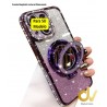Funda iPhone 17 Pro Max MagSafe Diamonds Ring Lila