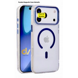 Funda iPhone 17 Pro Max Magsafe HARD Cam Metalic Azul