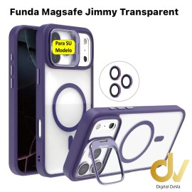 Funda iPhone 17 Magsafe Jimmy Transparent LILA