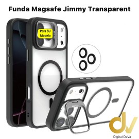 Funda iPhone 17 PRO Magsafe Jimmy Transparent NEGRO