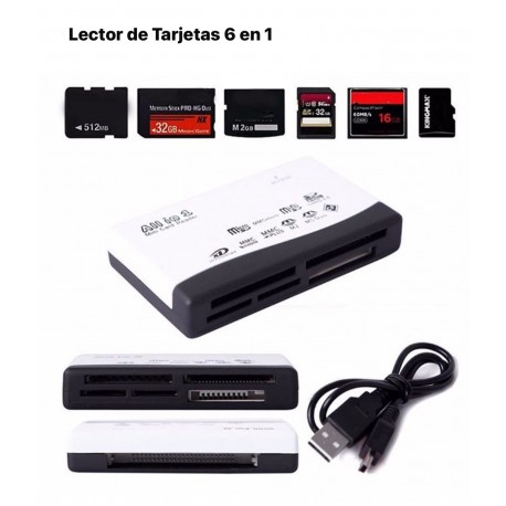 Lector de Tarjetas 6 en 1 ORNGDV