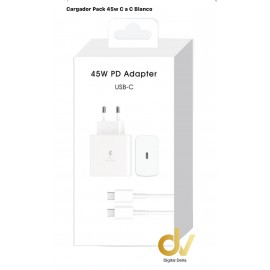 Cargador C-C Pack 45W Blanco