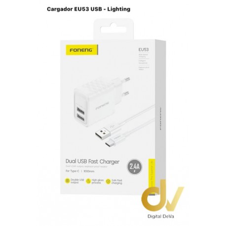 Cargador Foneng EU53 USB - Lighting