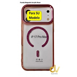 iPhone 17 PRO MAX Funda Magsafe Acrylic ROSE