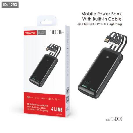 Bateria Externa 4-line Tranyoo T-D10 10000mah