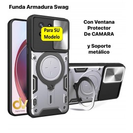 REDMI 15C Funda Armadura Swag PLATEADO