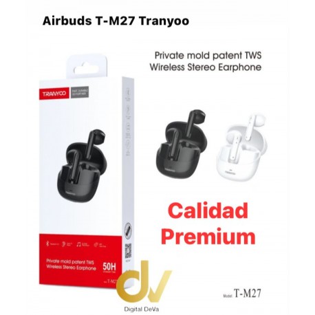 Airbuds T-M27 Blanco Tranyo un