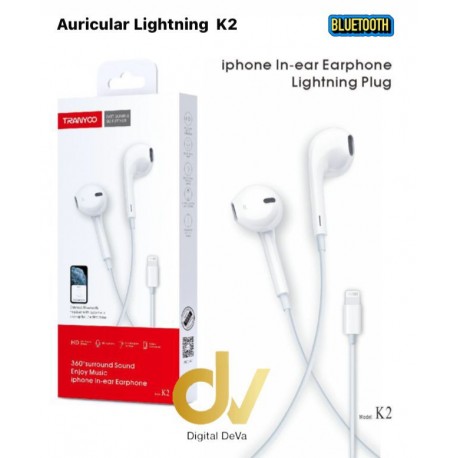 Auricular Lightning  K2