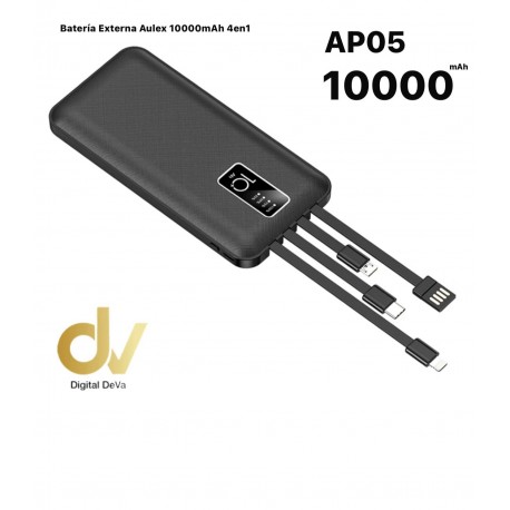 Batería Externa Aulex 10000mAh AP05  4en1
