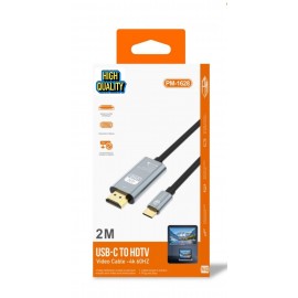 Cable Usb-C a HDMI 2mt PM-1628
