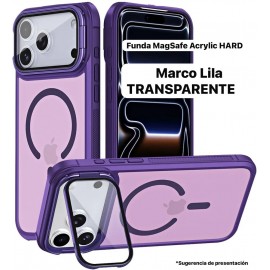 Funda 17 Pro MAGSAFE Acrylic HARD Lila