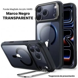 Funda 16 Pro Max MAGSAFE Acrylic HARD Negro