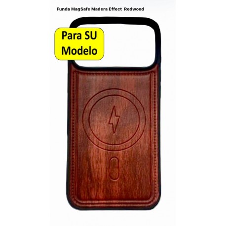 Funda 16 PRO MAX Magsafe Efecto Madera CAOBA