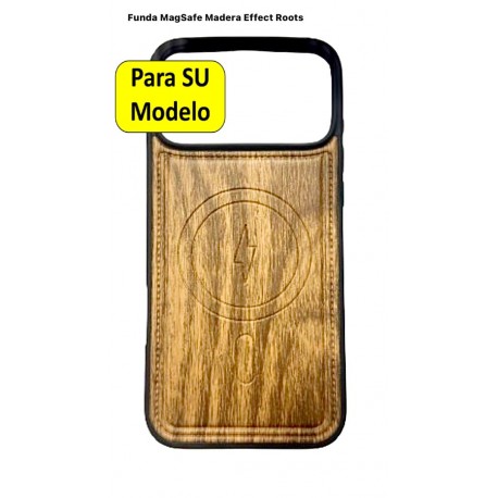 Funda SAMSUNG A17 Magsafe Efecto Madera NOGAL